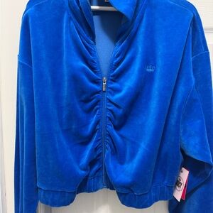 Juicy Couture Splash Blue Velour Women's Jacket